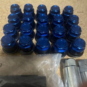 AIR SPEED エアスピード レーシングナット ブルー ロックナット付き トヨタ純正ホイール用 保管品