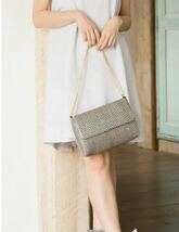 MURCURYDUO マーキュリーデュオ シンプルペーパー2Way Bag ショルダーバッグ クラッチバッグ バッグ 結婚式 二次会 パーティー_画像9