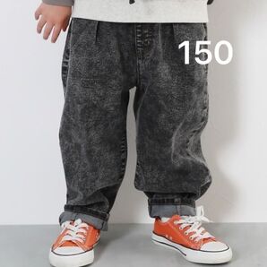 devirock 楽デニム ルーズタックパンツ 150