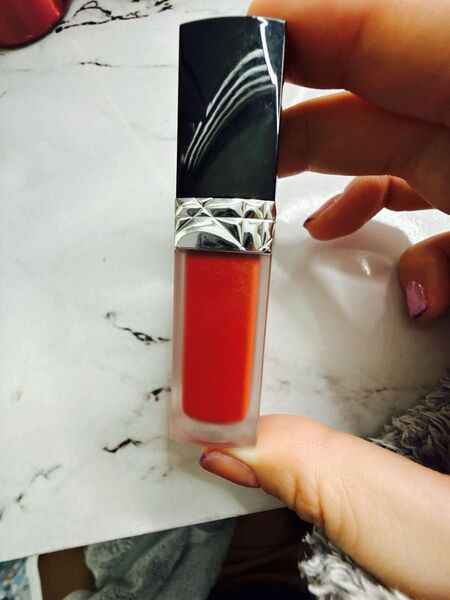 国内正規品!Dior ルージュディオールフォーエヴァーリキッドシークイン 833 口紅 残半量以上 ルージュ