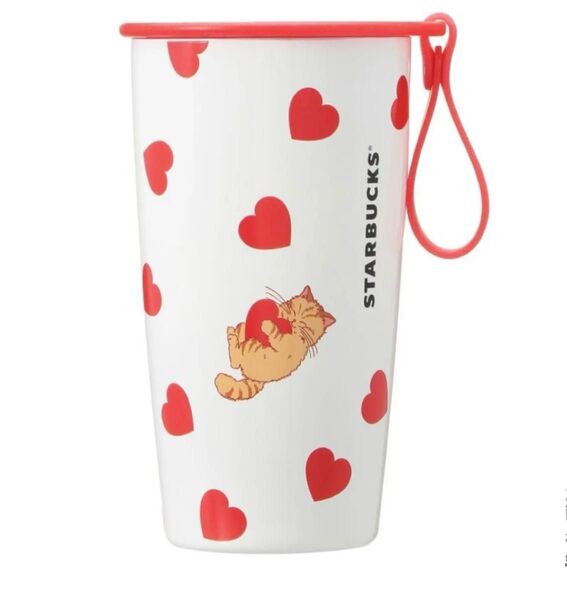 STARBUCKS スターバックス バレンタイン タンブラー 猫 ハート ねこ ボトル ステンレス