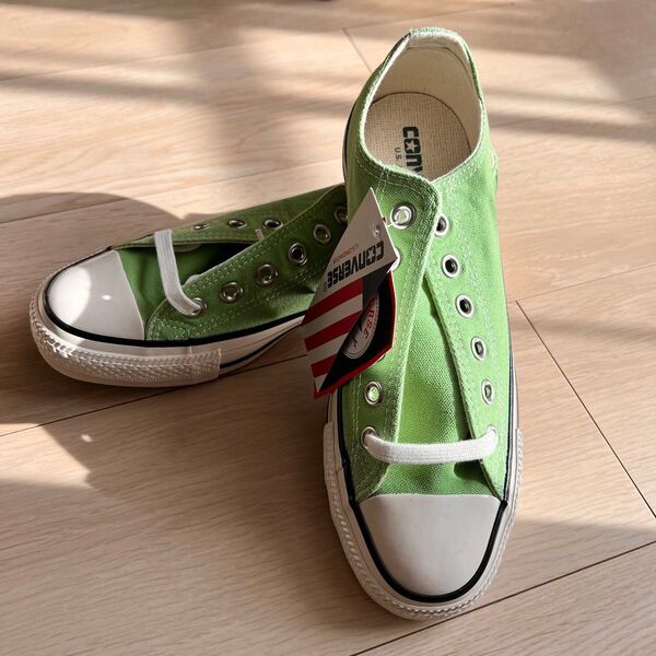 新品未使用・CONVERSE スニーカー U.S. ORIGINATOR 24cm ライトグリーン