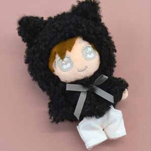 【ネコ】15cm用 Mサイズ 推しぬい ぬいぐるみポンチョ 着せ替え 推し活 ぬい活 ヲタ活 ぬい撮 ポンチョ ぬいぐるみ