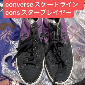 海外限定 converse コンバース スケートライン cons スタープレイヤーブラック