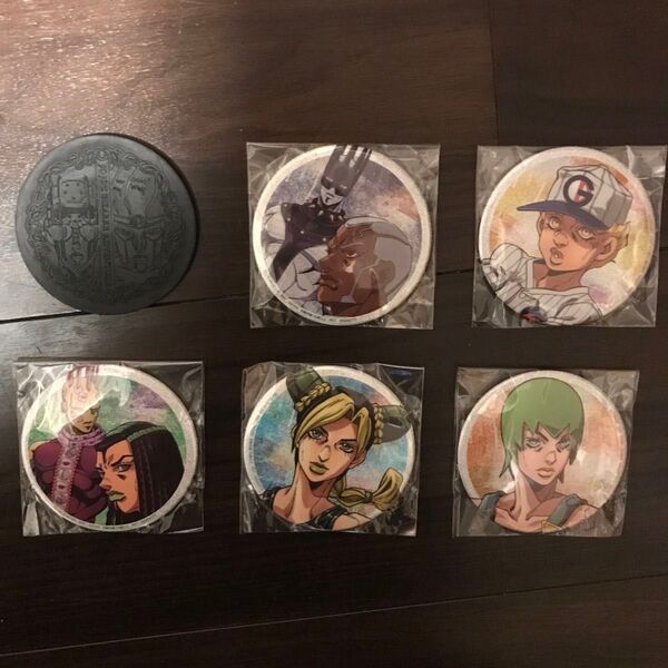 ジョジョ 缶バッジと1つコースター