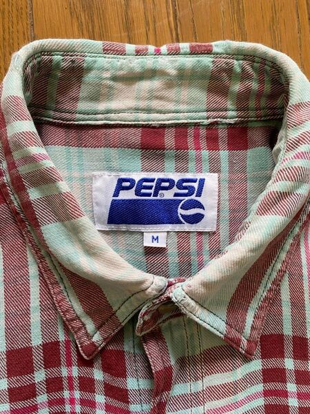 ペプシ PEPSI 服 メンズ 古着 アメカジ チェックシャツ ノベルティ