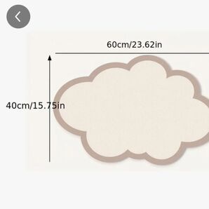 クラウドシェイプ掲示板、ポリエステル製装飾ボード、多目的、40.01 x 59.99 cm、楕円形アイテム形状