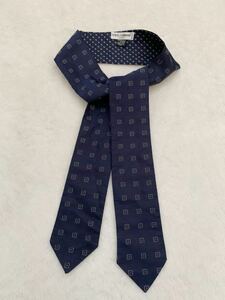 DOLCE&GABBANA Italy made silk ascot tie Dolce & Gabbana navy 