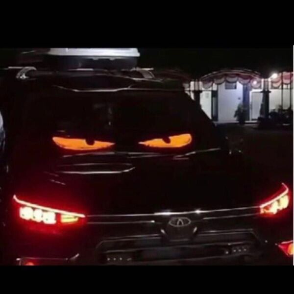 悪魔の眼 LEDサイン 柔軟な車載LEDスクリーン トラック USB 車 car ロゴ パネル アクセサリー LED ディスプレイ