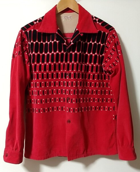 ◆SIZE S◆STYLE EYES◆エルヴィスドット・コーデュロイ◆レッド×ブラック◆スタイルアイズ◆ロカビリー◆