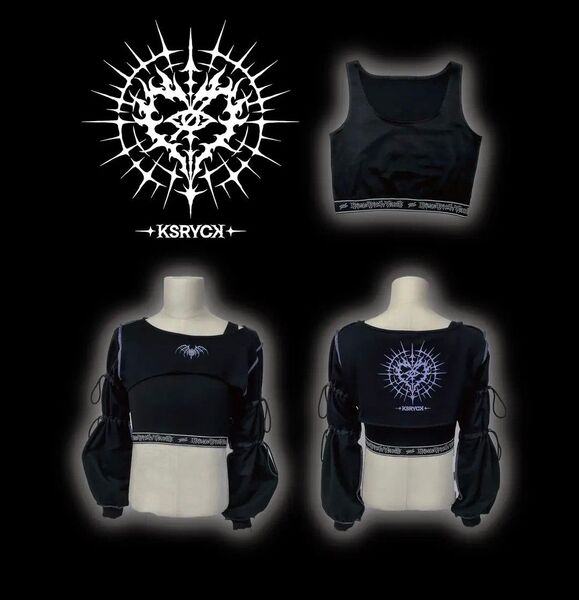 KRY clothing 「MAUMI」黒×パープル
