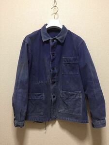 50's 60's ヨーロッパヴィンテージ Le PIGEON VOYAGEUR フランスヴィンテージ VETEMENTS カバーオールワークジャケット コットンツイル 48