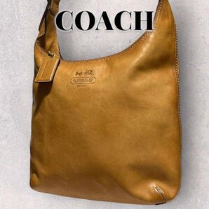 ★レア★COACH ショルダーバッグ オールドコーチ オールレザー 大容量