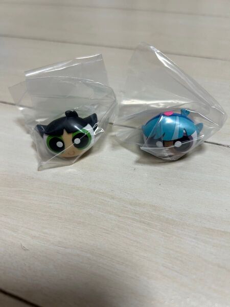 パワーパフガールズ キャラリング バターカップ ブリス ガシャポン