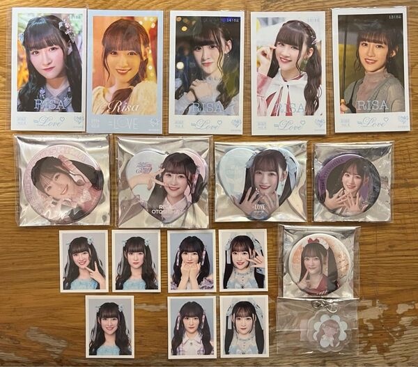 ☆値下げ交渉対応不可☆ = LOVE イコラブ 音嶋莉沙 ミニフォト IDフォト 缶バッジ まとめ売り