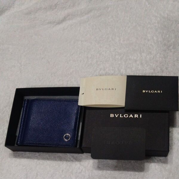 ブルガリ BVLGARI マネークリップ ネイビー