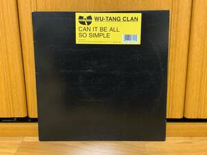 WU-TANG CLAN ♪CAN IT BE ALL SO SIMPLE US オリジナル