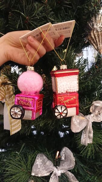 ガラスオーナメント ツリー クリスマスツリー 飾り フライングタイガー