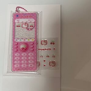 キティ ガラケー キーホルダー 携帯 アクリル