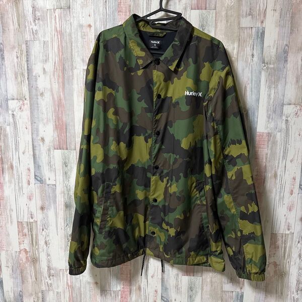 Hurley X コーチジャケット 迷彩 XL