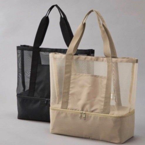 ユニクロ メッシュトートバッグ 保冷収納付き