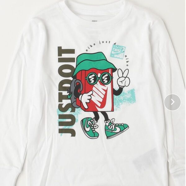 NIKE ナイキ NKB BOXY PEACE TEE キッズ ジュニア ロンT 男の子 女の子 6〜7YRS 120cm