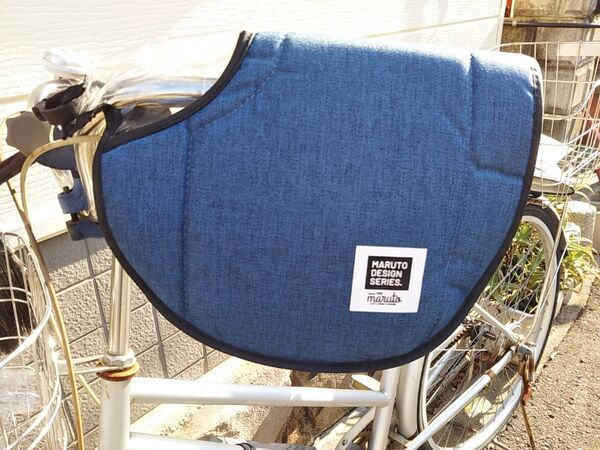 自転車用品 ハンドルカバー 電動アシスト/一般車対応 防寒・防水 ふわふわボア♪ 日本製【杢ネイビー】