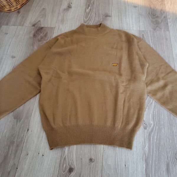 Golden Bear クルーネック 毛100%(カシミヤ100.%)セーター