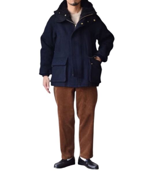 美品【EEL Products】オーロラマンコート4.0 ダークネイビー