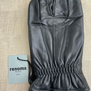 【未使用】renoma レザー手袋 黒