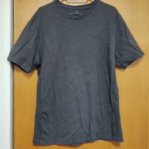 ナノ・ユニバース オーガニックコットン100% Tシャツ 胸ポケット ブラック