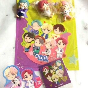 BTS TinyTAN IDOL ステッカー フィギュア 缶 グッズおまとめ