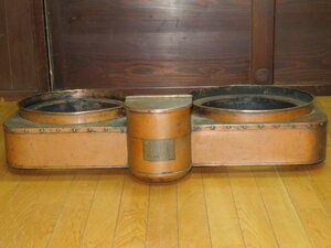 坂田式改良製　日の出窯　坂本銅器製作所製　重さ約13kg　銅製
