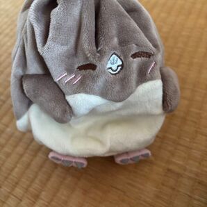 ナムコ限定 虚無かわいいアデリーペンギン ぬいぐるみ巾着 にっこりver
