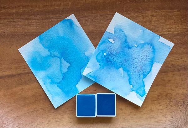 水彩絵の具 ハーフパン2ml 2色セット ソラ