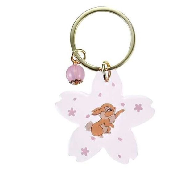Disneyストア購入 ディズニーキャラクター シークレットキーホルダー 桜(柄:ミニバス) 1つ