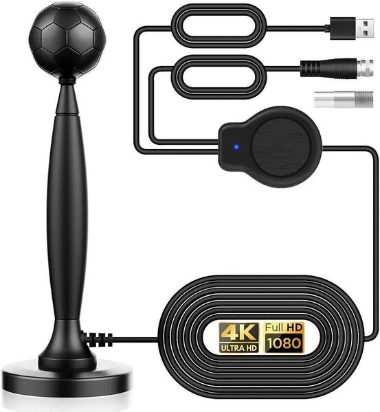 室内アンテナ テレビアンテナ 地デジアンテナ 4K HDTV 360度全方位