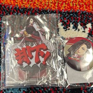 逆転検事 水鏡秤 缶バッジ+アクリルスタンド アクスタ