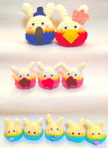 ハンドメイド あみぐるみ ぬいぐるみ 雛人形 ひな祭り おひなさま 桃の節句 (1)