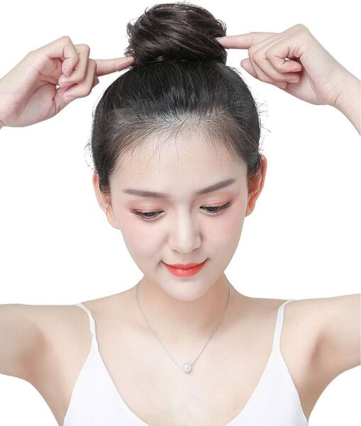 お団子ウィッグ お団子 ゴム式 ヘアゴム ポイン トヘアアクセサリー イメチェン つけ髪