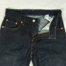 Levi's リーバイス 502 00502-0073 デニム パンツ ジーンズ W28 L33 濃紺 皮パッチ ユーズド加工_画像5