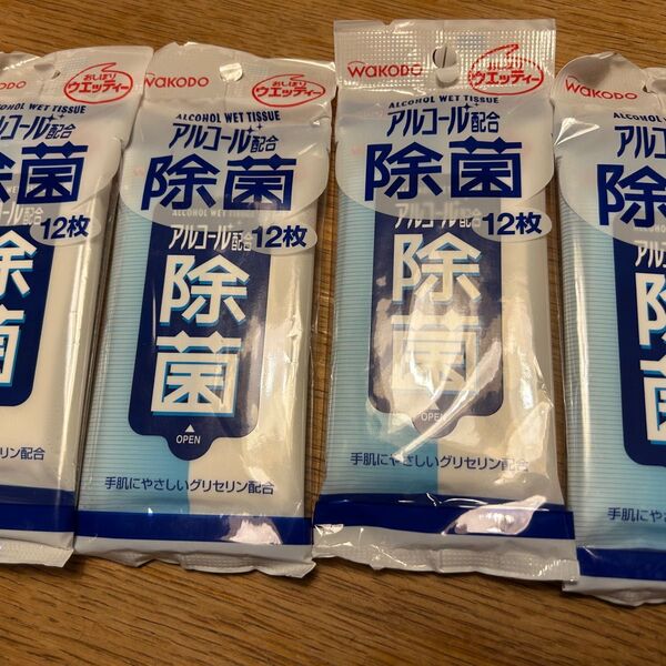 和光堂 ウエッティ 12枚入りx4