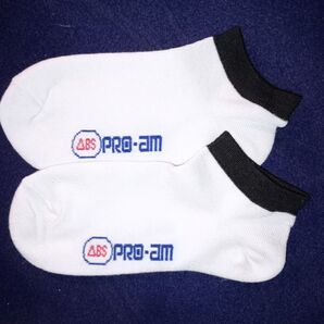 ABS PRO-AM アンクルソックス ホワイト