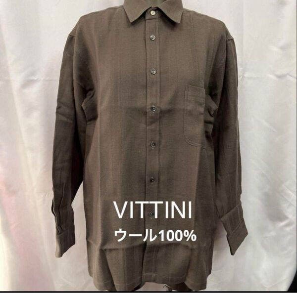 VITTINI ウール100% 長袖シャツ L シャツ トップス