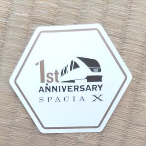 東武鉄道 スペーシア 1周年記念ステッカー