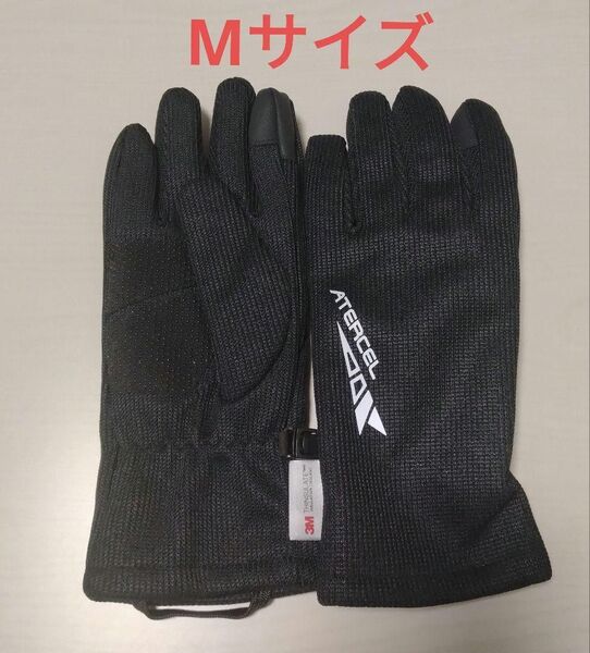 手袋 グローブ スマホ対応 3M 滑り止め ブラック Mサイズ