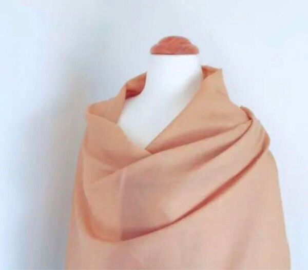 新品 ★100%パシュミナ 大判ストール キャメル 発表会結婚式などに♪