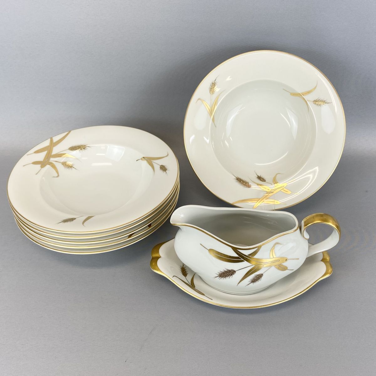 大銘品！貴重!!名古屋製陶(MEITO) オールドメイトウ 金盛上藍縁