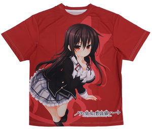 黒木未知 猫シルエットver. フルカラー フルグラフィックTシャツ レッド フリーサイズ ノラと皇女と野良猫ハート イベント限定品 ノラとと