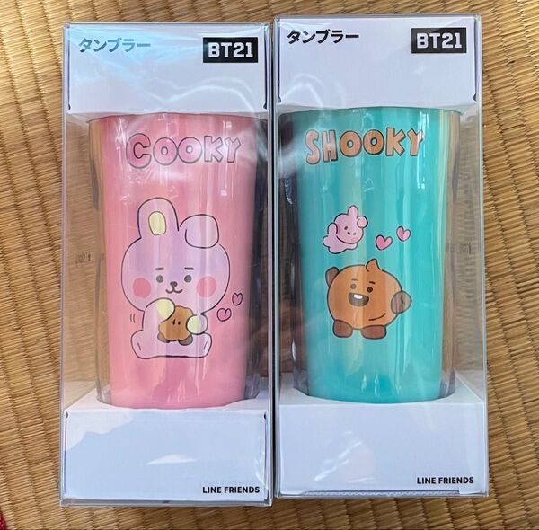 BT21 タンブラー 350ml プラスチックタンブラー 2個セット